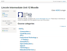 Tablet Screenshot of moodle.iu12.org